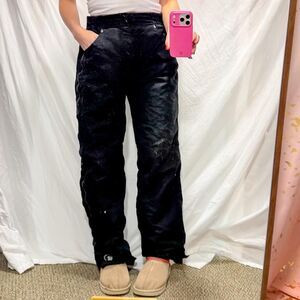 Ripzone 90s black snowboard pants nylon ski pants size medium